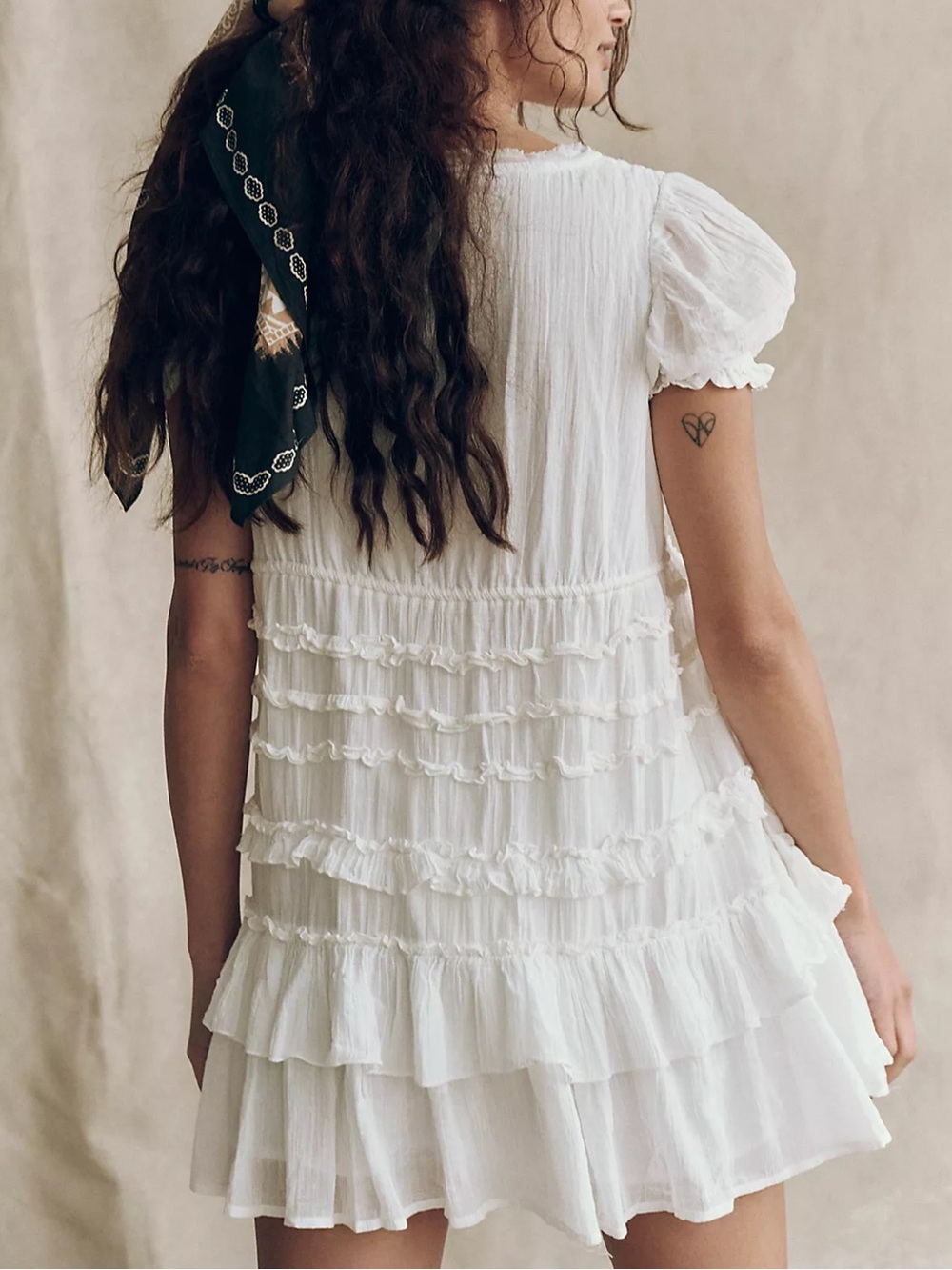 New Free People Free-est Darcy Tiered Mini Dress - Picture 2 of 8